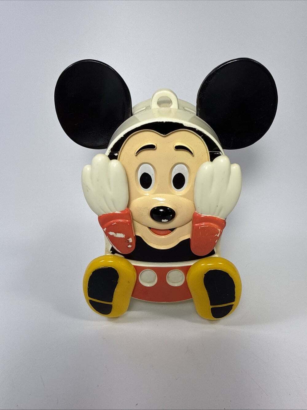 Vtg Illco Preschool Mickey Mouse Windup Peek A Boo Musical Toy Disney E1